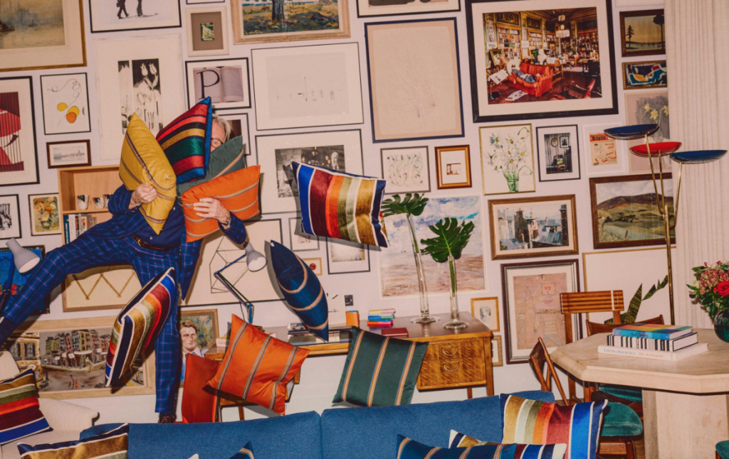The irreverent Paul Smith's "fear of empty space" when designing this